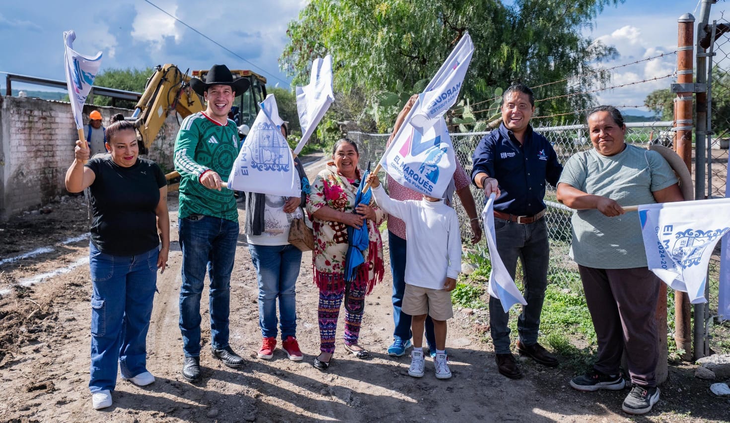 Rodrigo Monsalvo da banderazo de arranque a obras de infraestructura urbana y recreativa en El Marqués