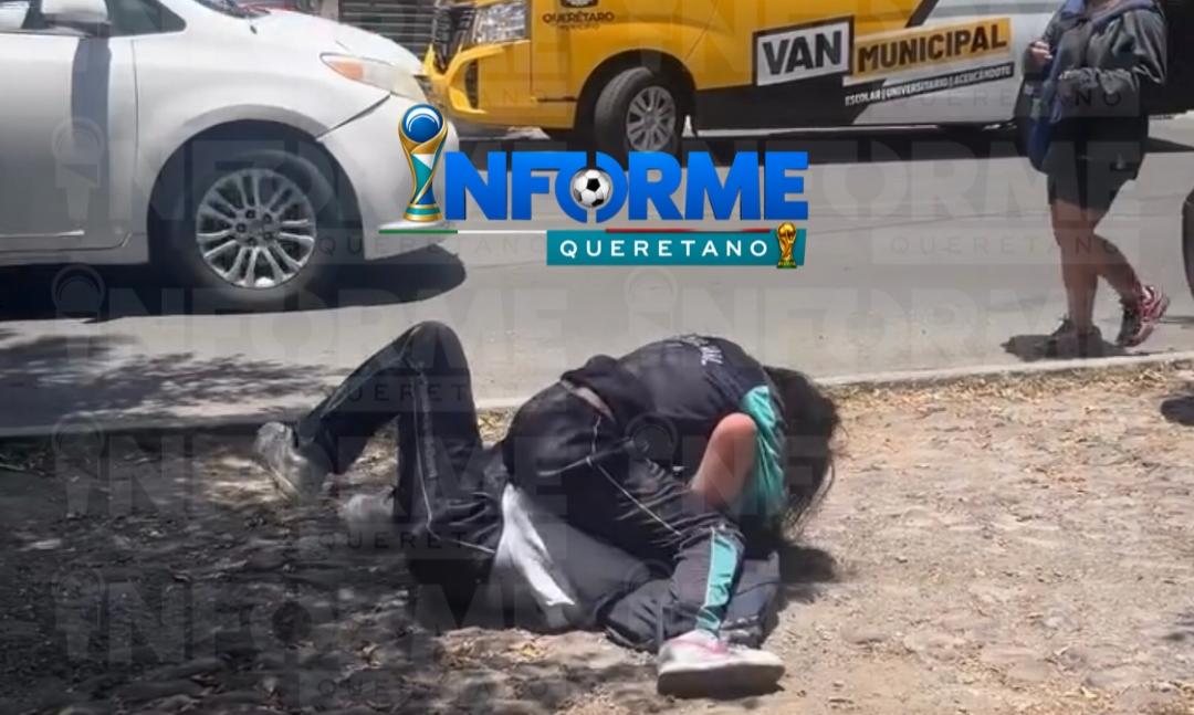 CAPTAN PELEA AFUERA DE LA SECUNDARIA GENERAL 4 EN LCB