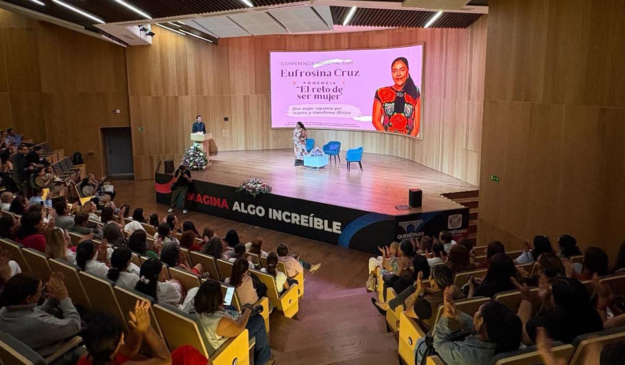 Presenta Municipio de Querétaro la conferencia magistral impartida por Eufrosina Cruz: El Reto de Ser Mujer