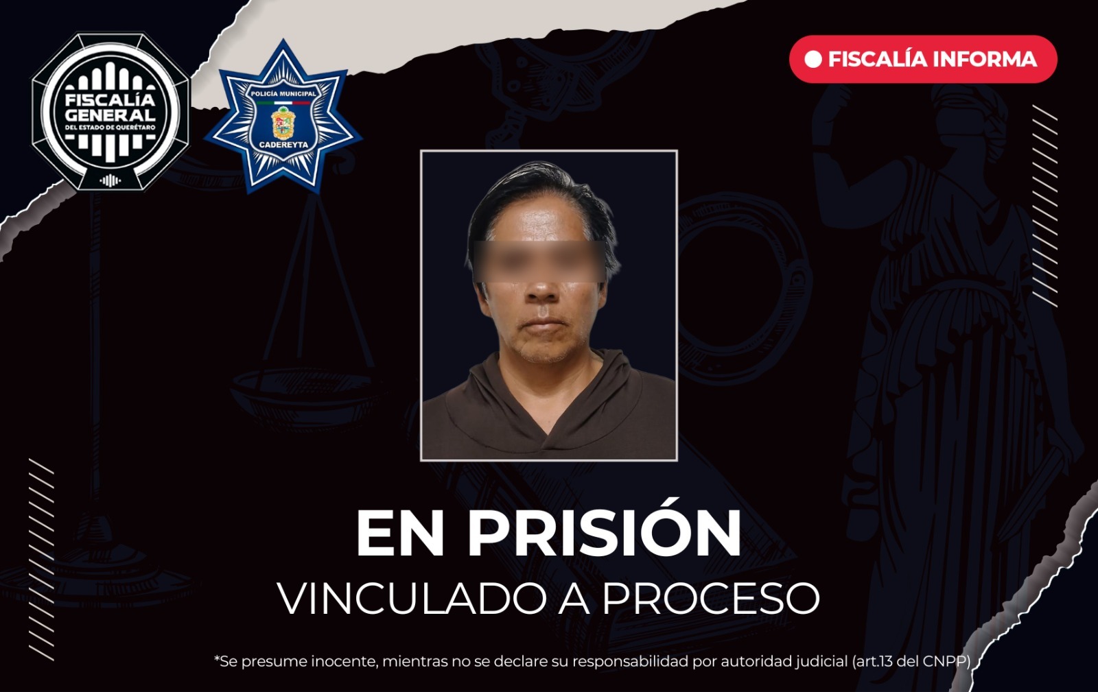 Alfredo “N” en prisión por tres homicidios y tentativa de homicidio hechos ocurridos Cadereyta