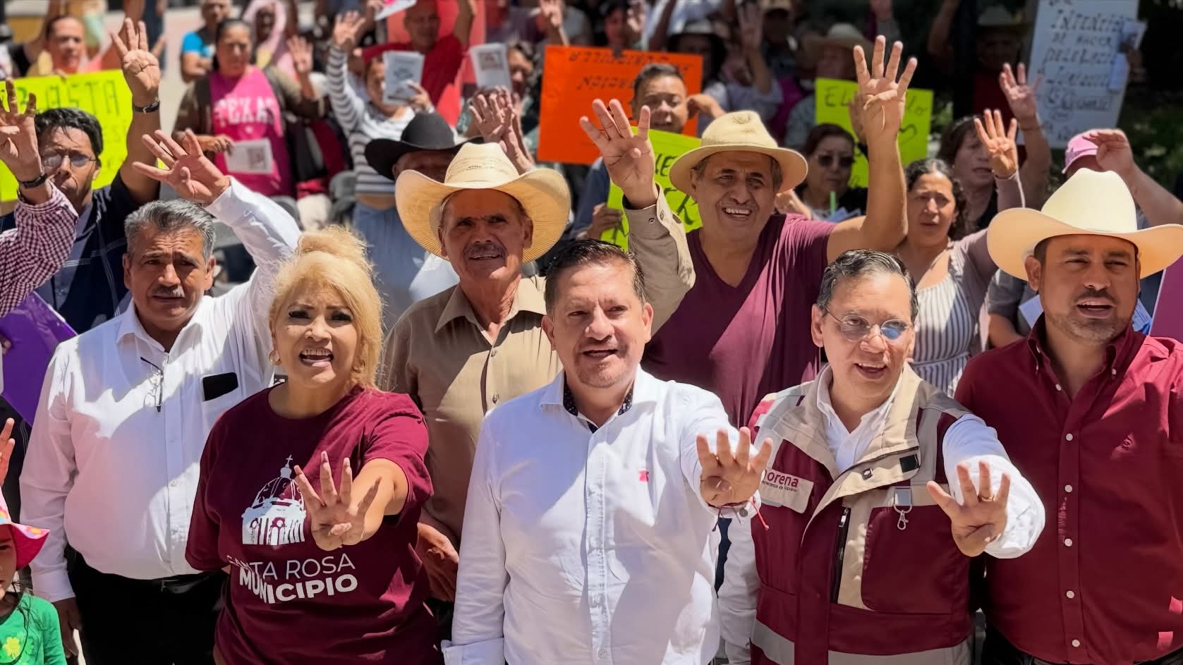 SANTA ROSA VIVE, LA LUCHA SIGUE, GRITAN SUS HABITANTES