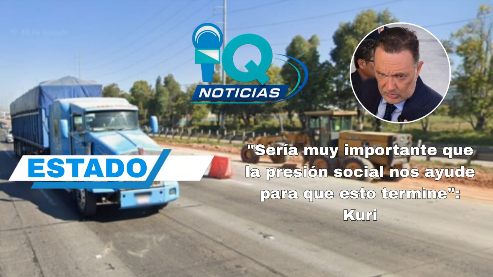 LA PRESIÓN SOCIAL PODRÍA AYUDAR A AGILIZAR LAS OBRAS EN LA 57: MAURICIO KURI