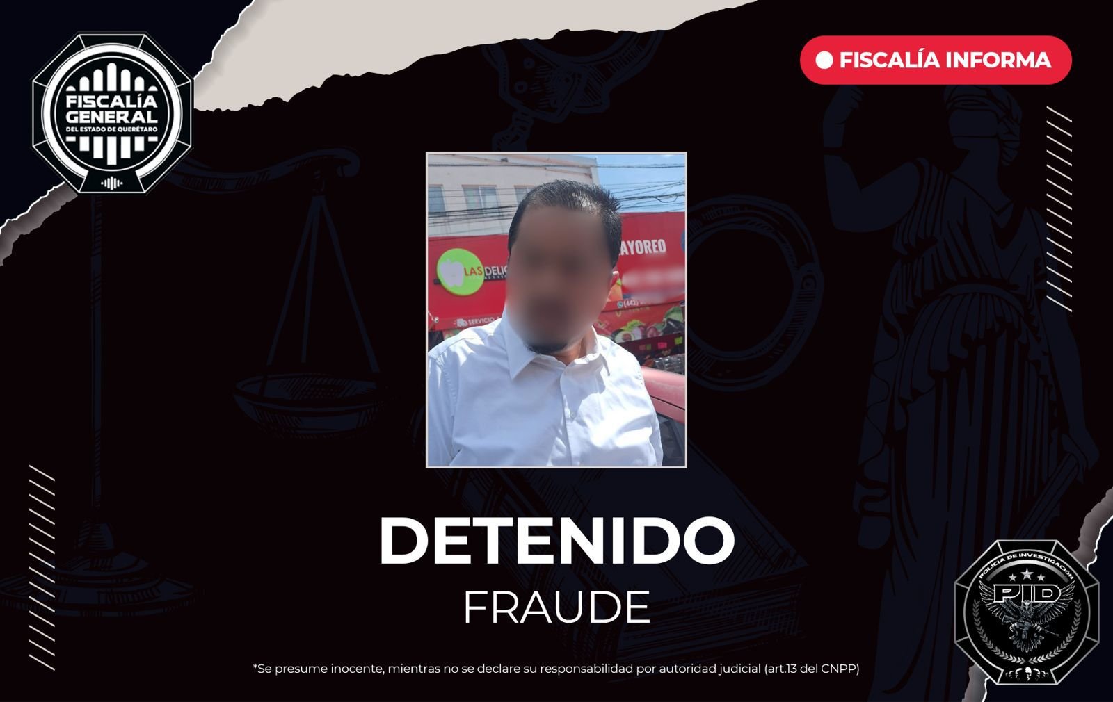 DETIENEN A ROBERTO “N” ALIAS “EL NOTARIO” POR FRAUDE GENERICO AGRAVADO EN QUERÉTARO