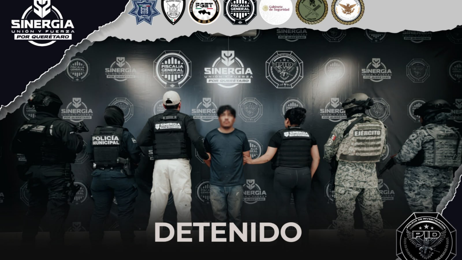 Sinergia permite detención en Querétaro de persona requerida por desaparición forzada
