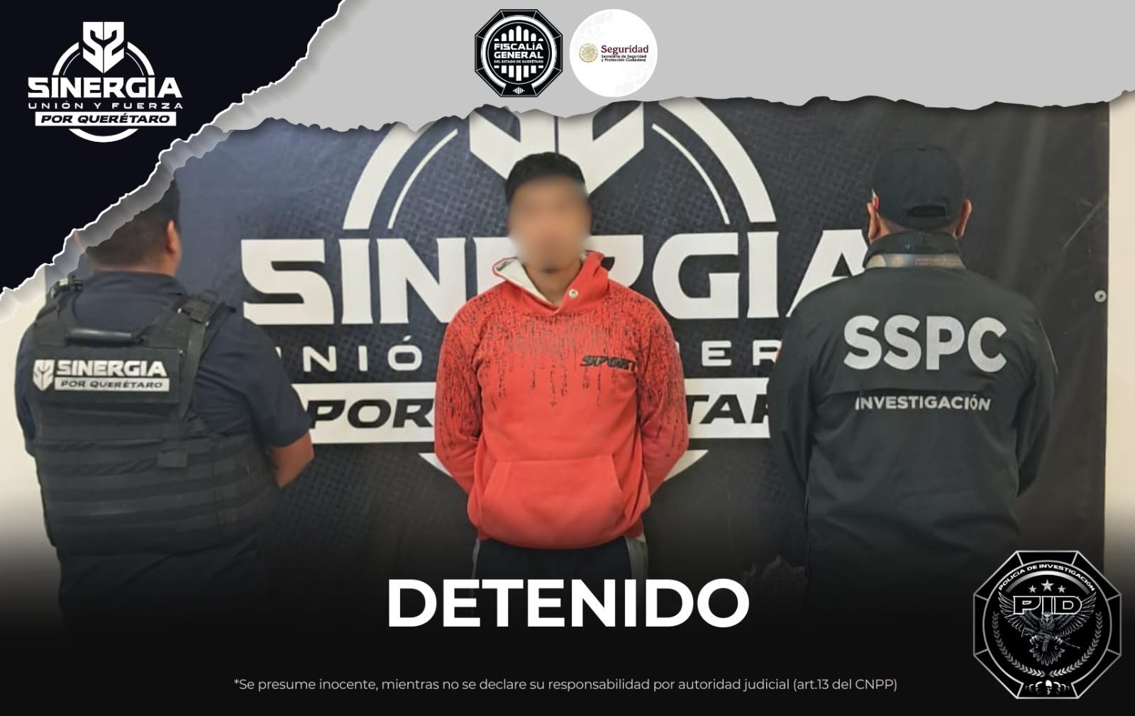 Detienen a Cristian “N” en Ciudad de México; era requerido por violación cometida en Querétaro