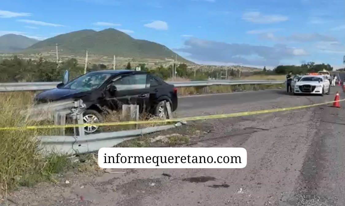 Muere prensada en choque de vehículo sobre la carretera a San Luis Potosí