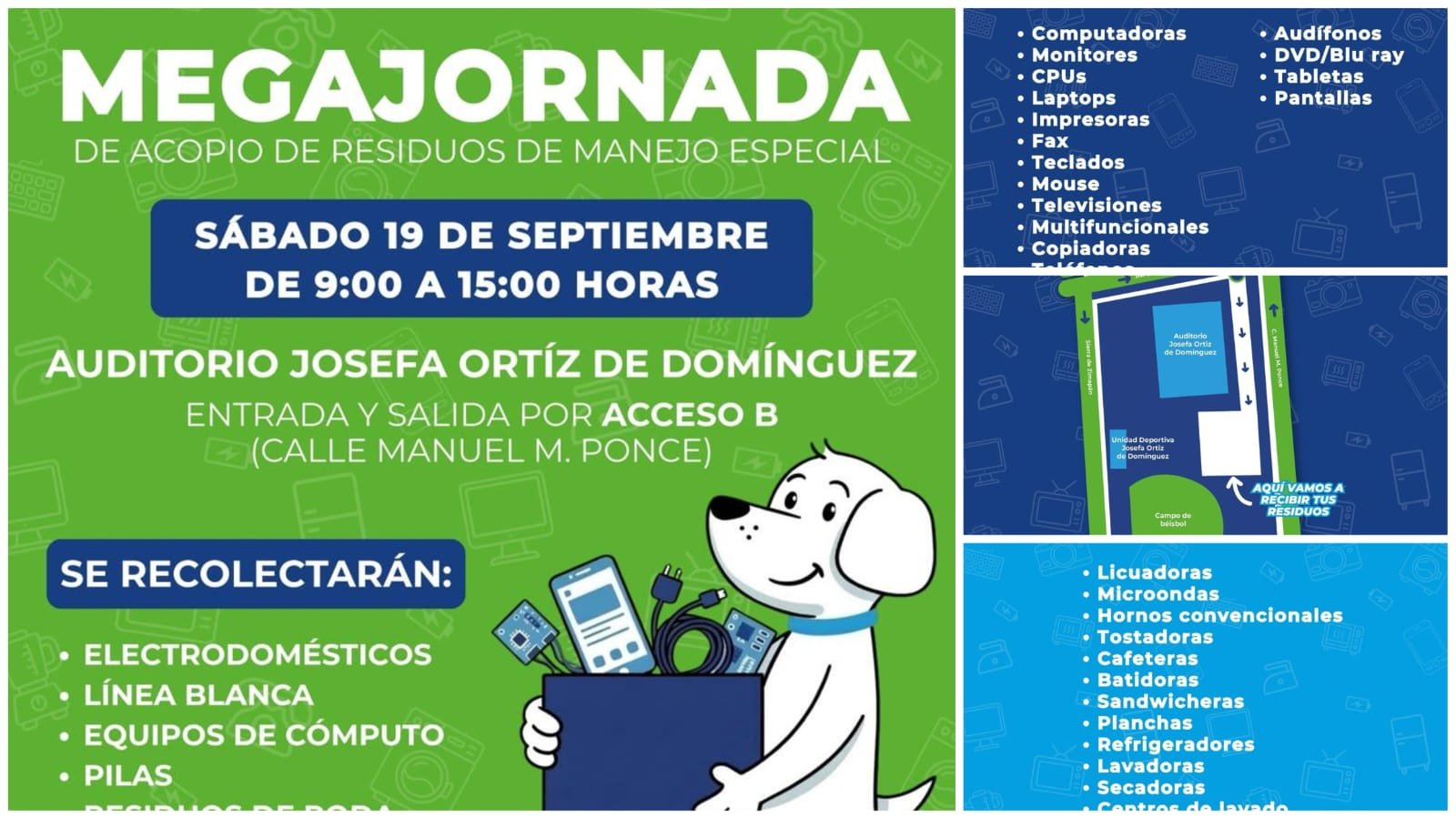 Invita Municipio de Querétaro Mega Jornada de recolección de residuos de manejo especial