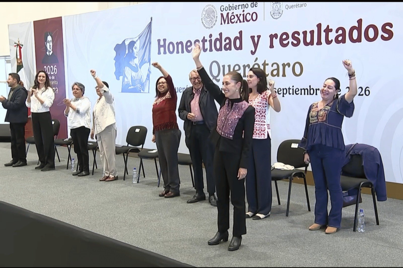 Claudia Sheinbaum reporta avances de infraestructura y bienestar en Querétaro
