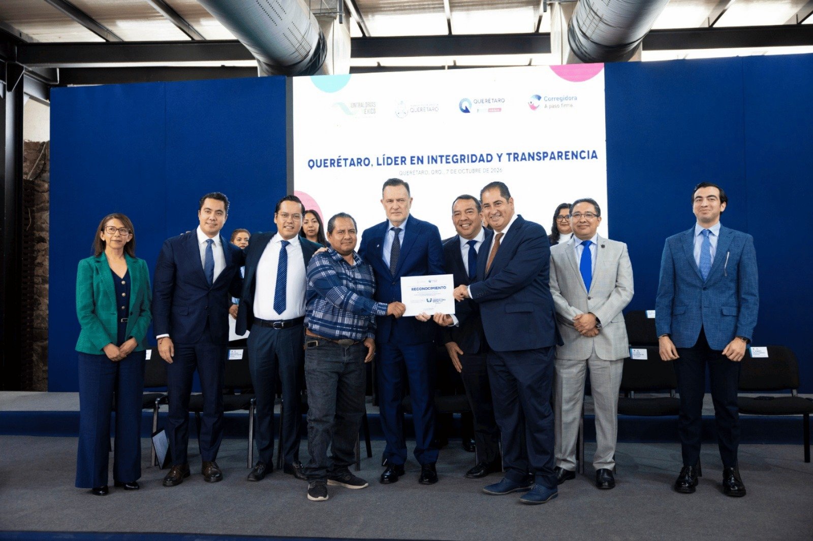 Premio Nacional de Contraloría Social reconoce vigilancia de recursos públicos en Querétaro