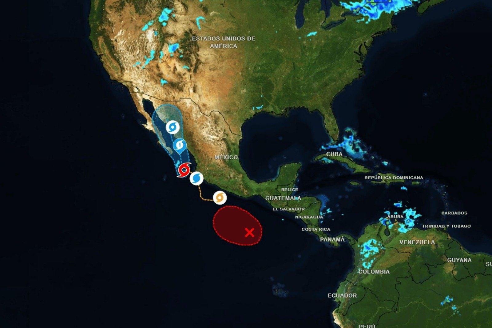 Conagua reporta al huracán Simón en categoría 1 y mantiene vigilancia en el Pacífico