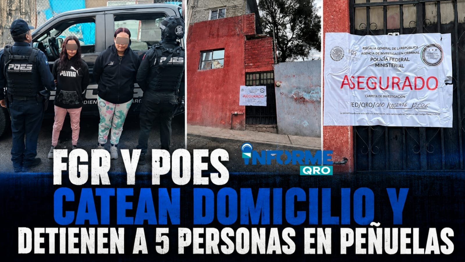 CATEAN DOMICILIO EN PEÑUELAS HAY DETENIDOS Y DROGAS ASEGURADAS