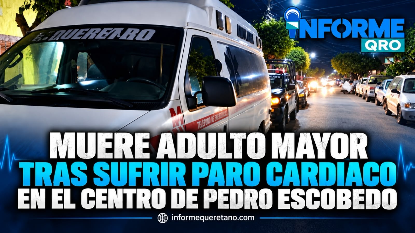 MUERE ADULTO MAYOR TRAS SUFRIR PARO CARDIACO EN EL CENTRO DE PEDRO ESCOBEDO