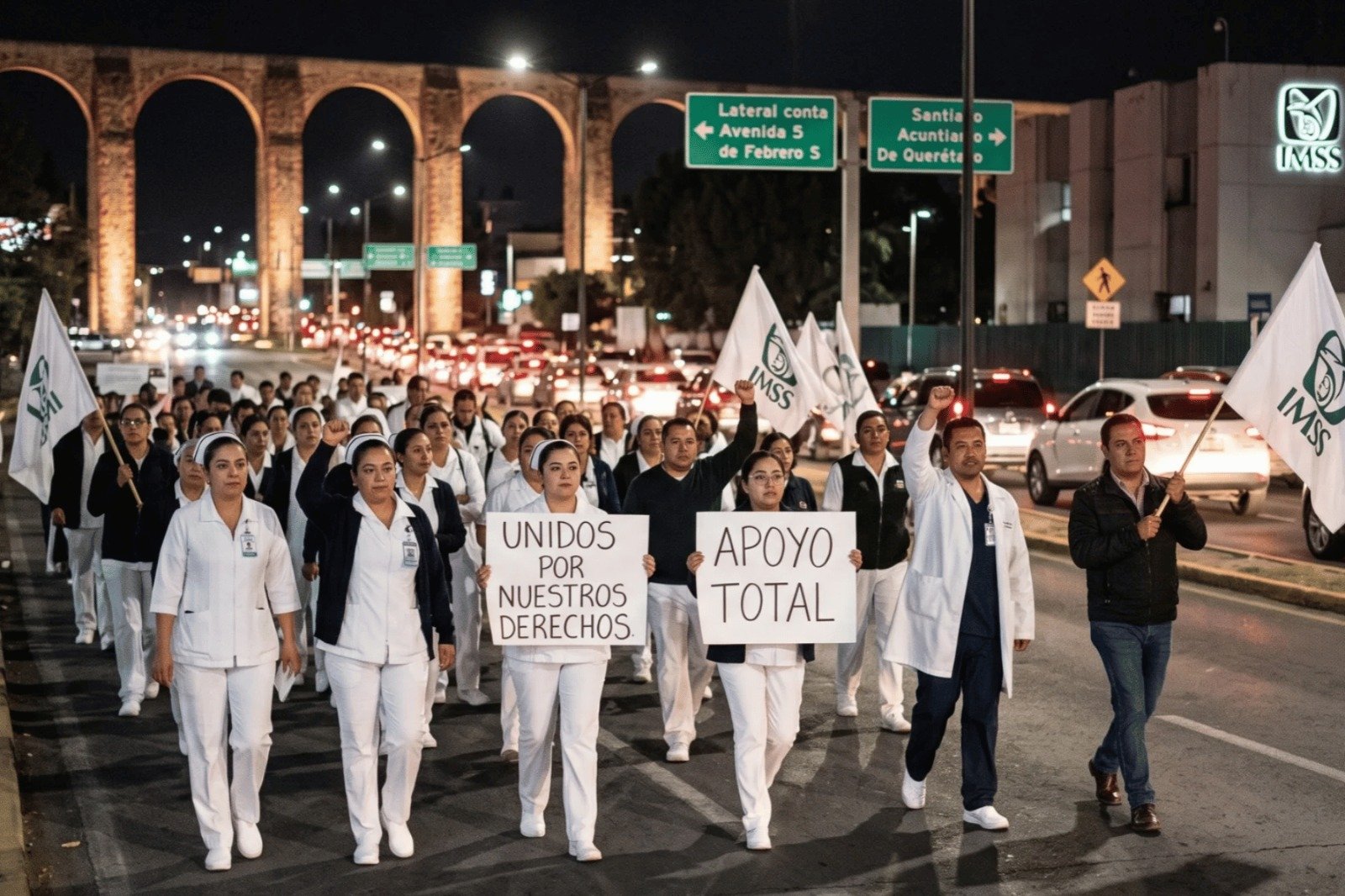 Trabajadores del IMSS Querétaro convocan a movilización por demandas laborales