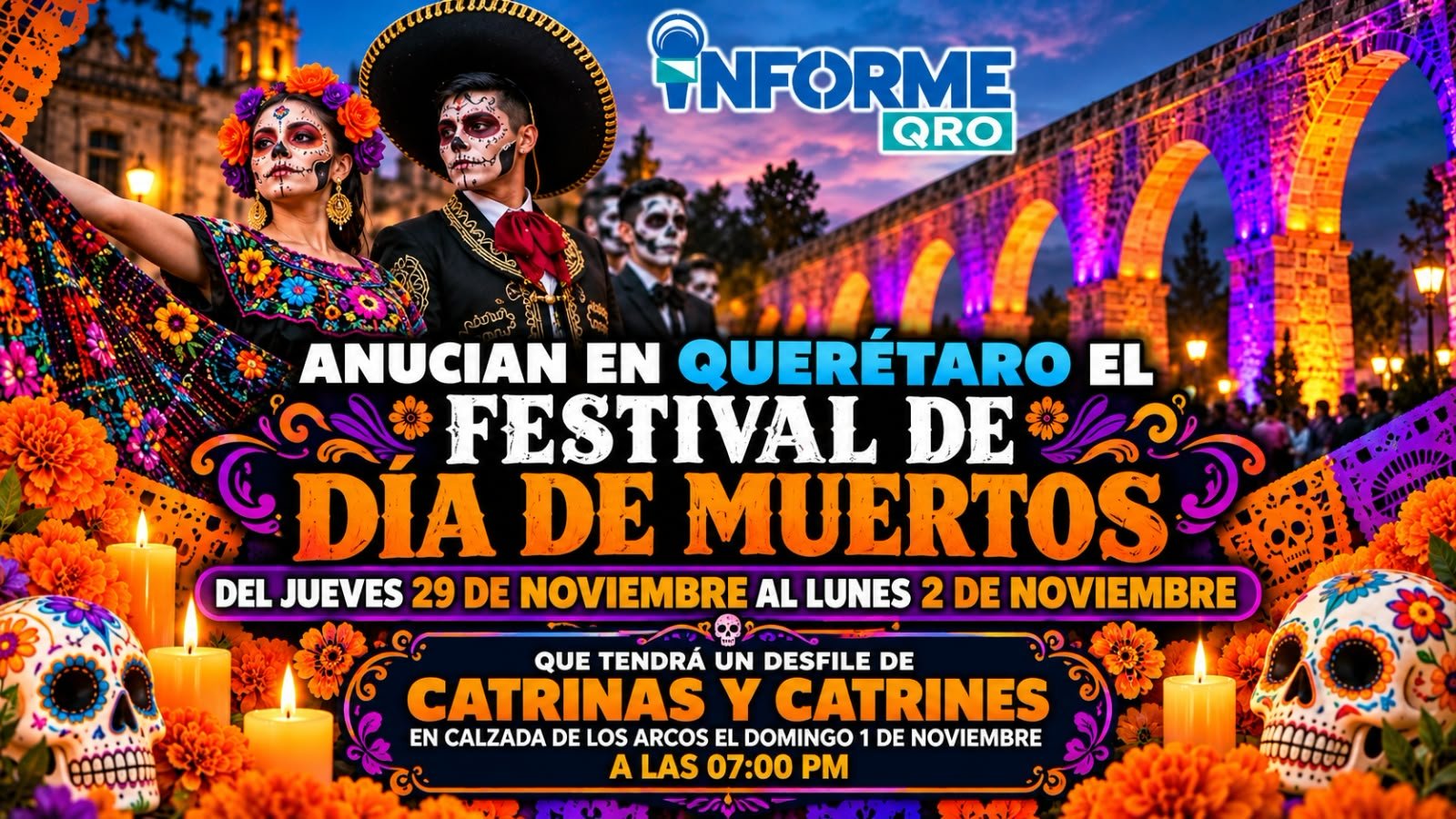 HABRÁ DESFILE DE DÍA DE MUERTOS EN QUERÉTARO