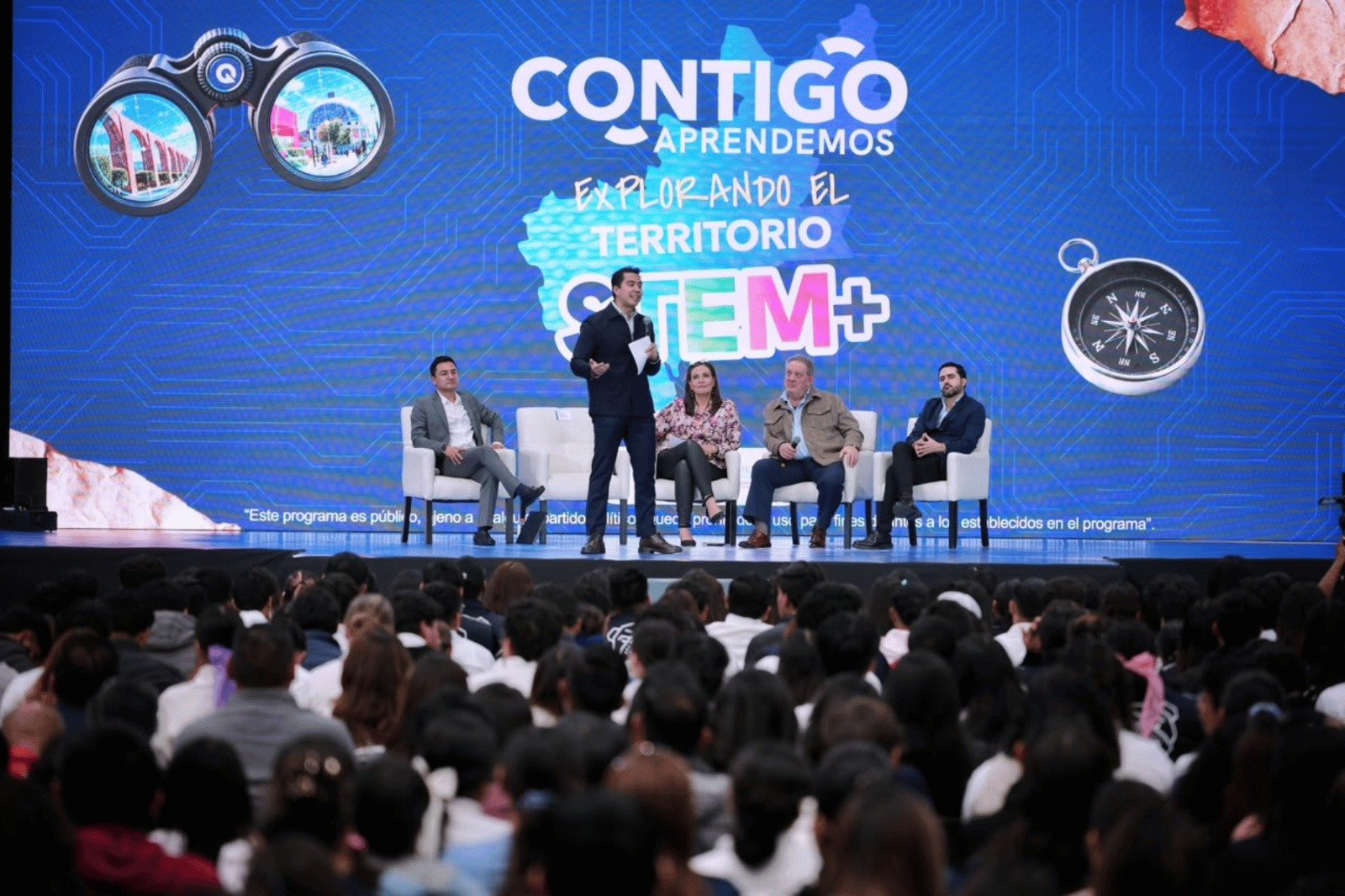 Municipio de Querétaro presenta programas de emprendimiento durante Contigo Aprendemos 2026 y panel STEM+